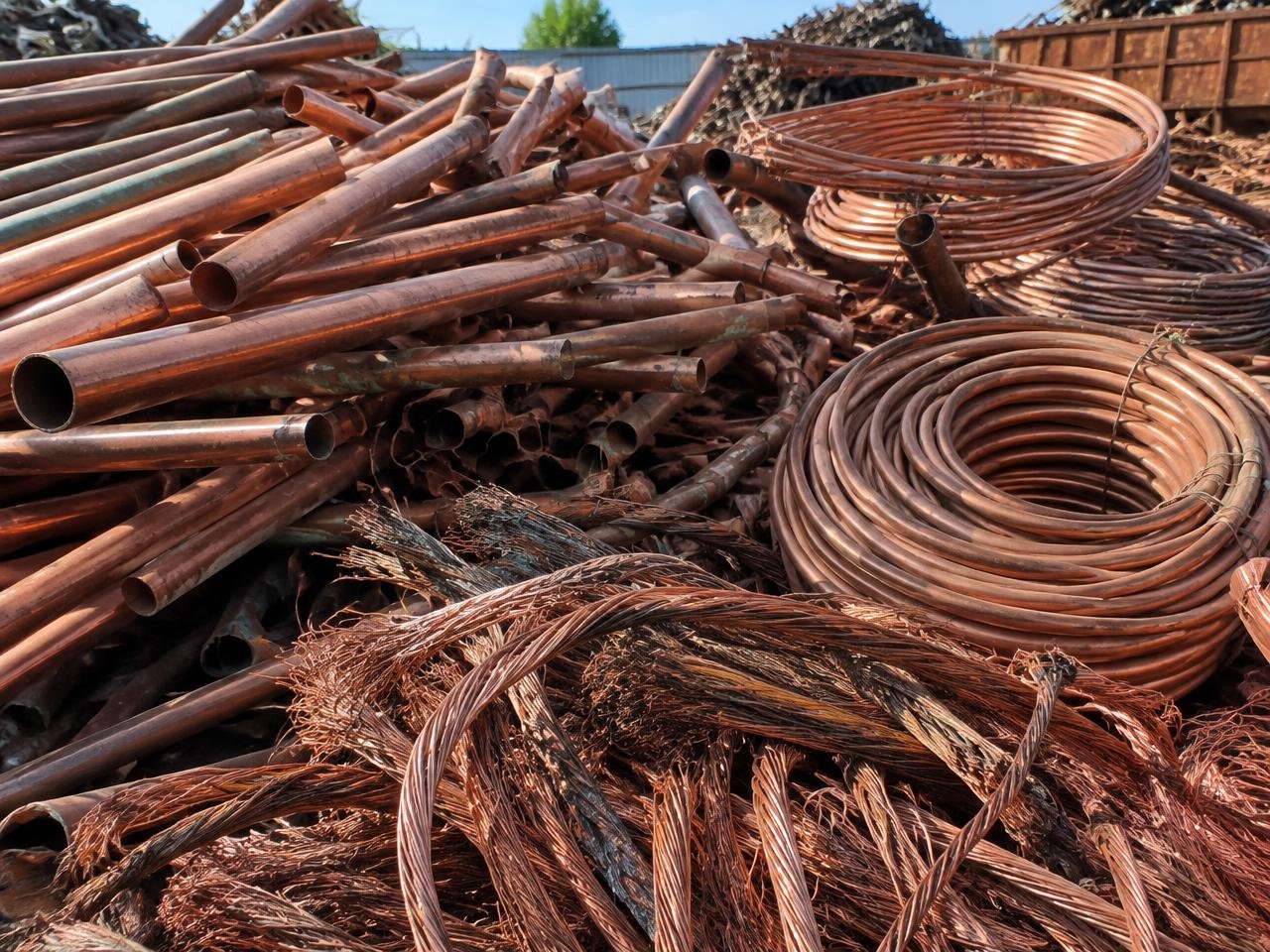 Copper wire and pipe scrap